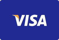 A blue background with the word visa written in white.
